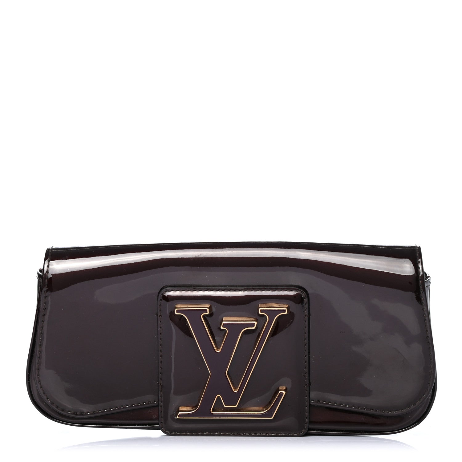 Louis Vuitton Patent Sobe Clutch Amarante 1 of 7