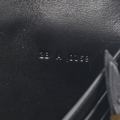 Givenchy Goatskin Quilted GV3 Chain Wallet Black 9 of 11
