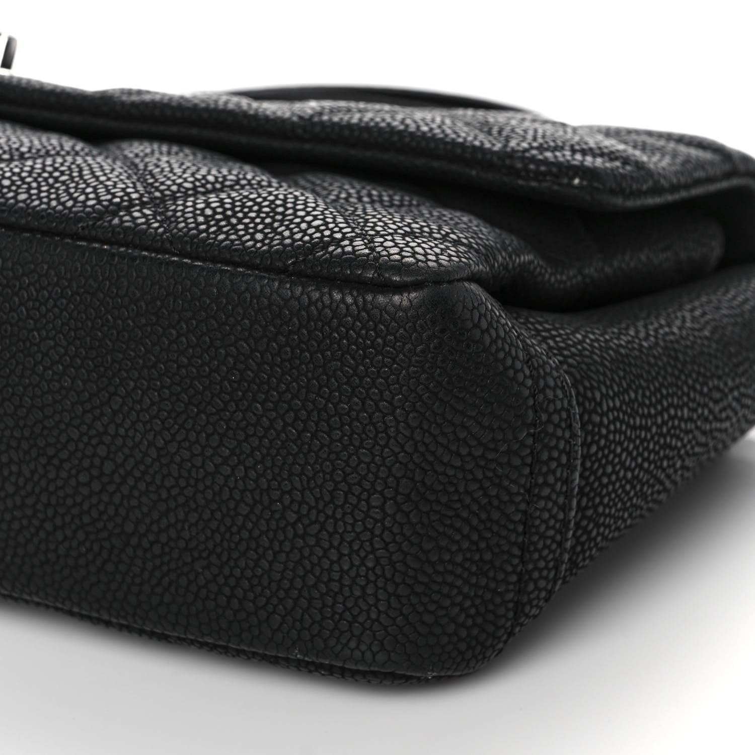 Chanel Iridescent Caviar Quilted Medium Lady Pearly Flap Black 9 of 10