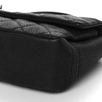Chanel Iridescent Caviar Quilted Medium Lady Pearly Flap Black 9 of 10