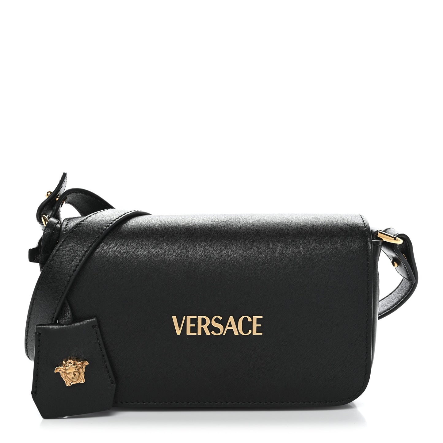 Lambskin Tag Mini Bag Black