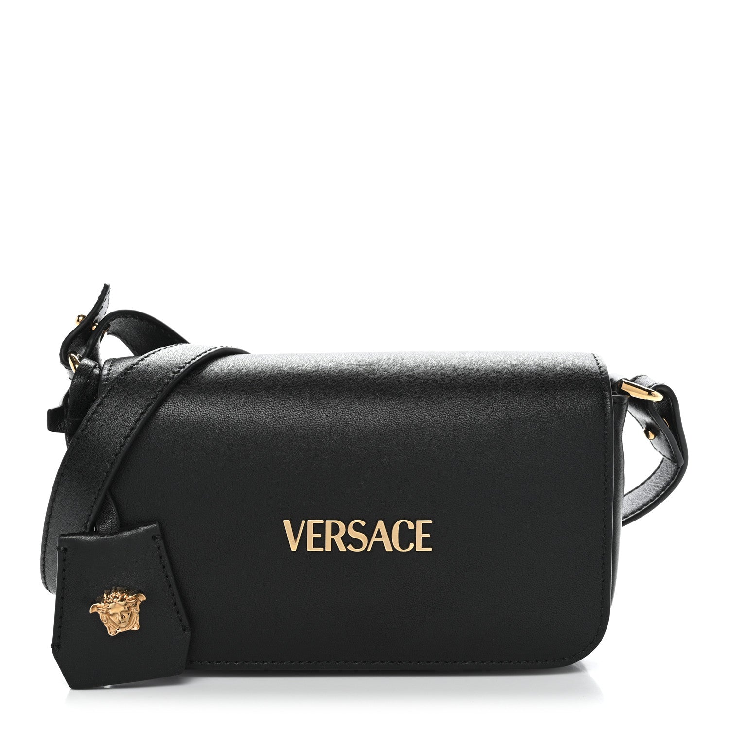 Versace Lambskin Tag Mini Bag Black 1 of 11