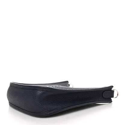Hermes Taurillon Clemence Amazone Sangle Cavale Evelyne TPM Bleu Nuit Bleu Encre Cuivre 8 of 8