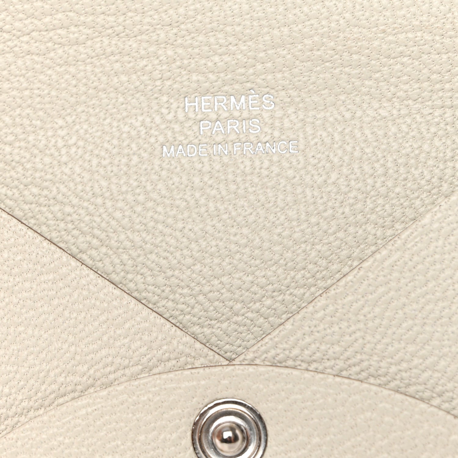 Hermes Chevre Mysore Calvi Card Case Mushroom 6 of 7
