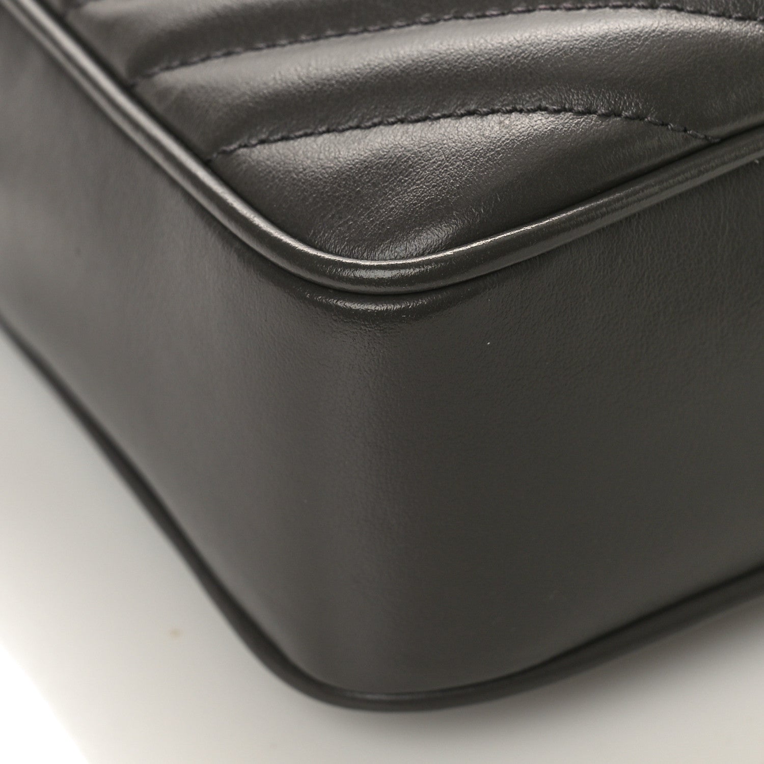 Saint Laurent Calfskin Matelasse Monogram Lou Camera Bag Asphalt 7 of 8