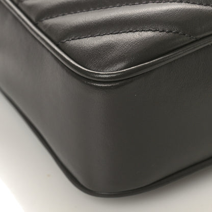 Saint Laurent Calfskin Matelasse Monogram Lou Camera Bag Asphalt 7 of 8