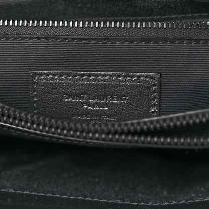 Saint Laurent Calfskin Y Quilted Monogram Monochrome Medium Loulou Chain Satchel Black 6 of 9