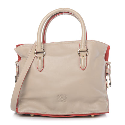 Loewe Calfskin Drawstring Tote Oat Orange 1 of 9
