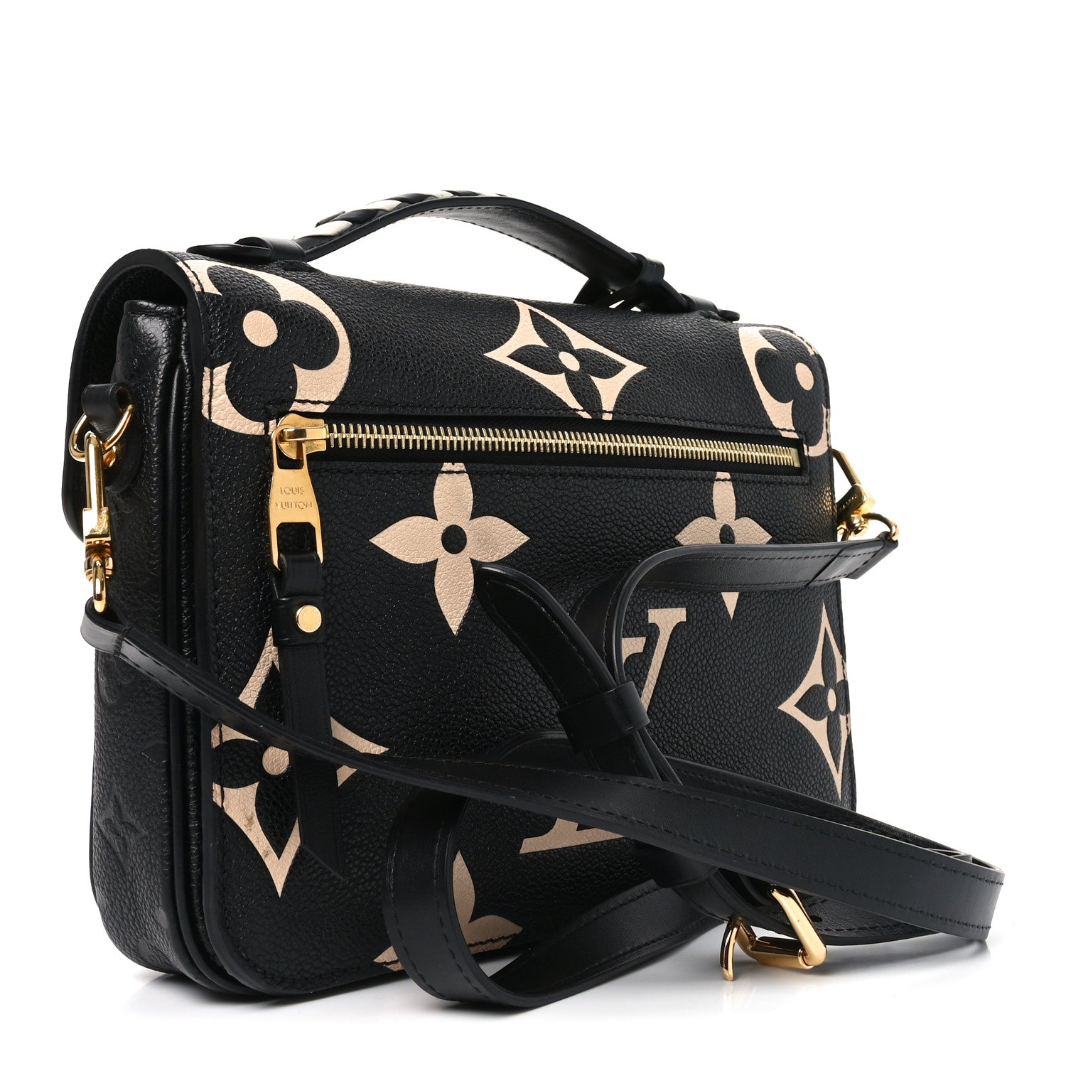 Louis Vuitton Empreinte Monogram Giant Crafty Pochette Metis Black Creme 3 of 9