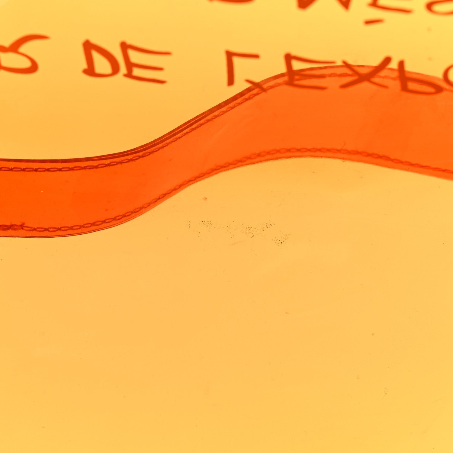 Hermes Vinyl Souvenir De L'Exposition Kelly Orange 10 of 15