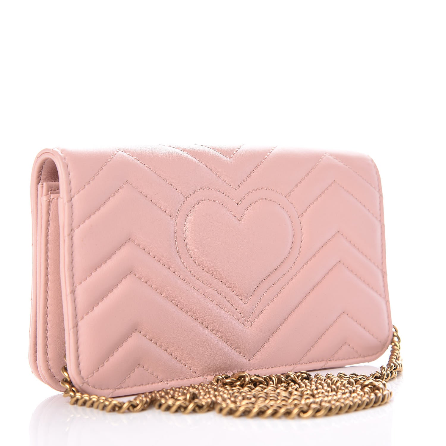 Gucci Calfskin Matelasse GG Marmont Mini Bag Perfect Pink 3 of 10