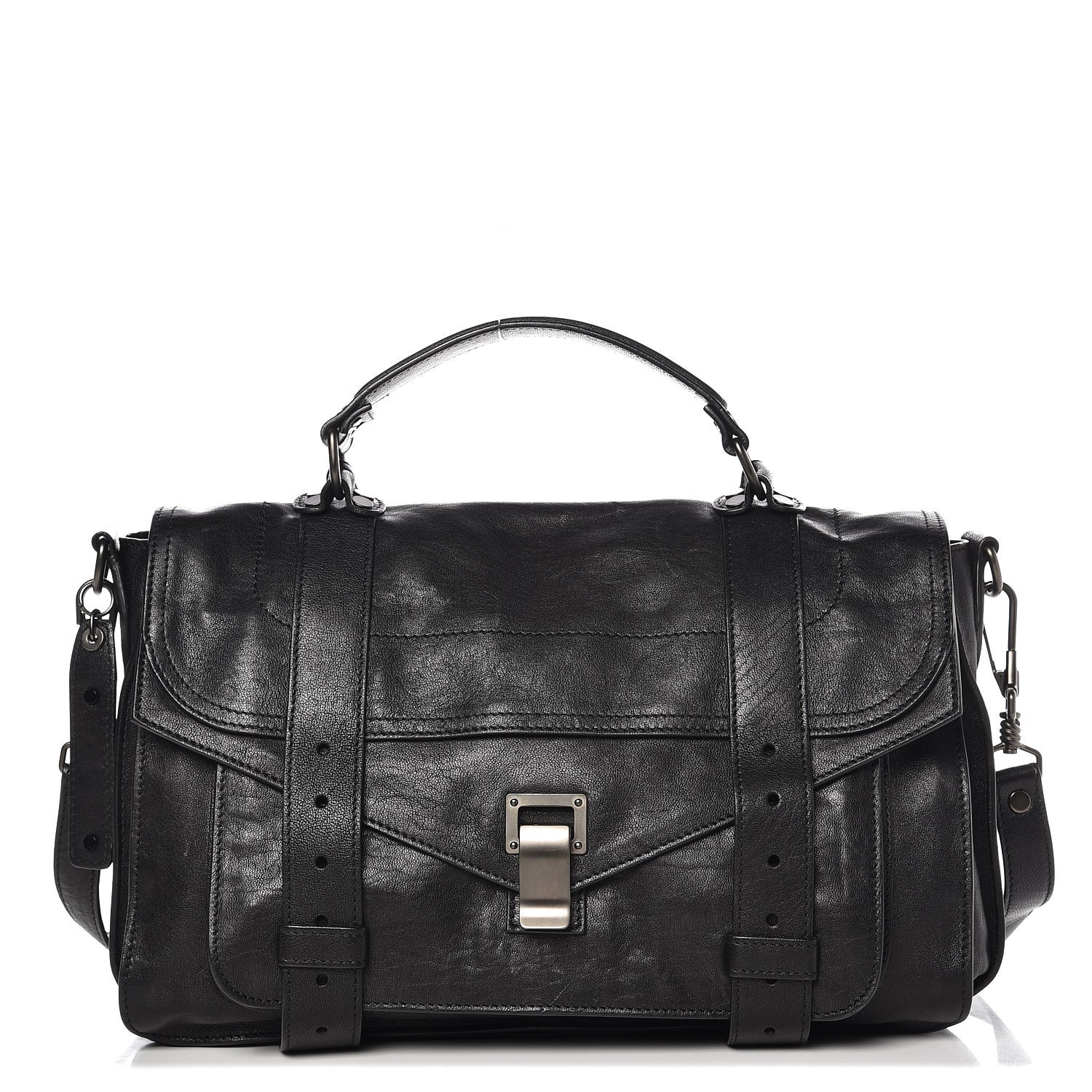 Proenza Schouler Lambskin Medium PS1 Satchel Black 1 of 7