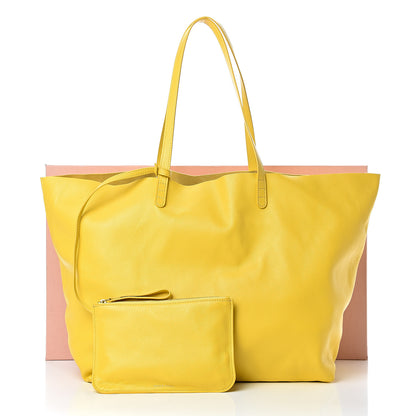 Mansur Gavriel Lambskin Oversized Tote Yellow 12 of 12