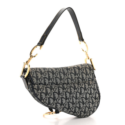 Christian Dior Monogram Saddle Bag Blue 3 of 13