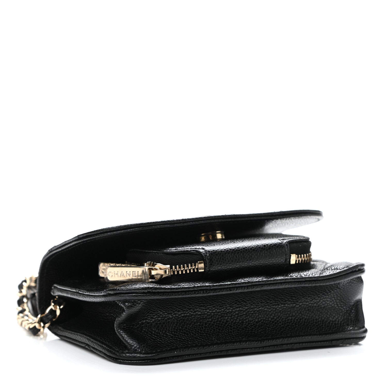 Chanel Caviar Quilted Business Affinity Clutch With Chain Black 3 of 11