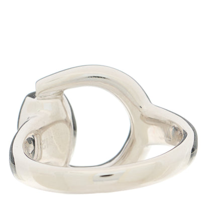 Gucci 18K White Gold Horsebit Ring 52 6 6 of 6