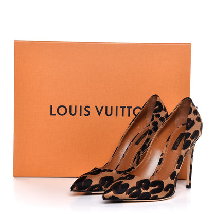 Louis Vuitton Silk Leopard Print Eyeline Pumps 39 11 of 11