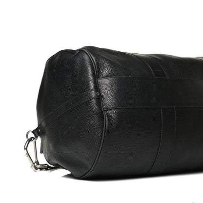 Burberry Calfskin Check Duffle Bag Black 8 of 18