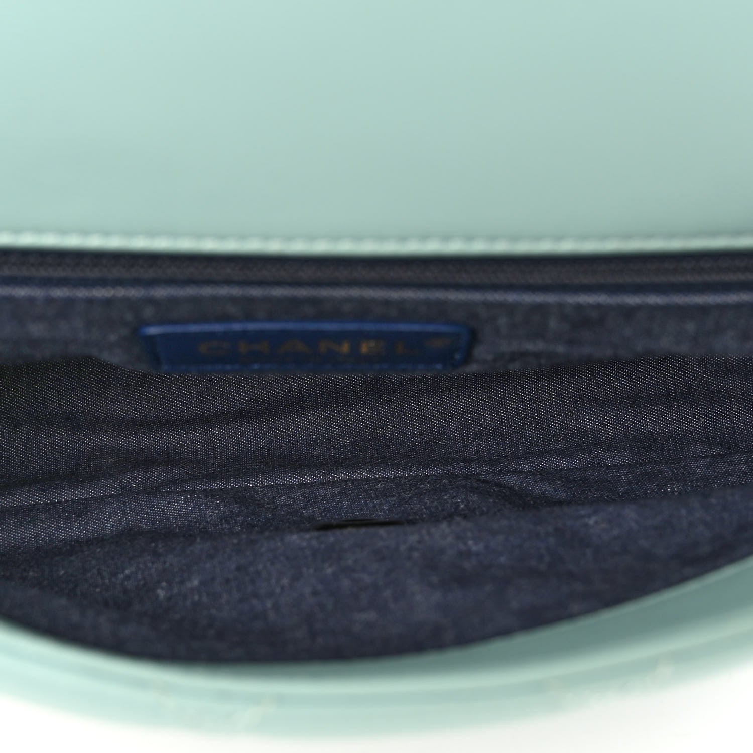 Chanel Lambskin Quilted Resin Bi-Color Chain Flap Bag Light Blue 5 of 10