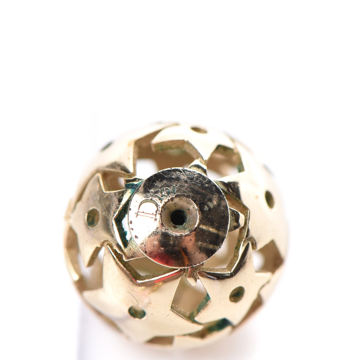 Christian Dior Pearl Star Mise En Dior Tribal Earrings Gold 4 of 4