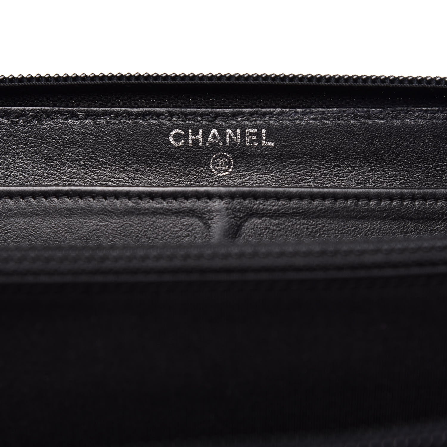 Chanel Caviar Large Timeless CC Zip Around Wallet Black 10 of 12
