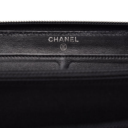 Chanel Caviar Large Timeless CC Zip Around Wallet Black 10 of 12