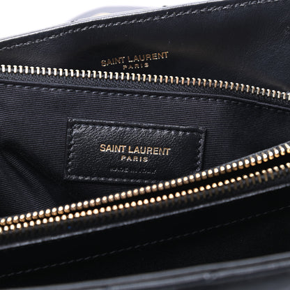 Saint Laurent Calfskin Y Quilted Monogram Medium Loulou Chain Satchel Black 6 of 8