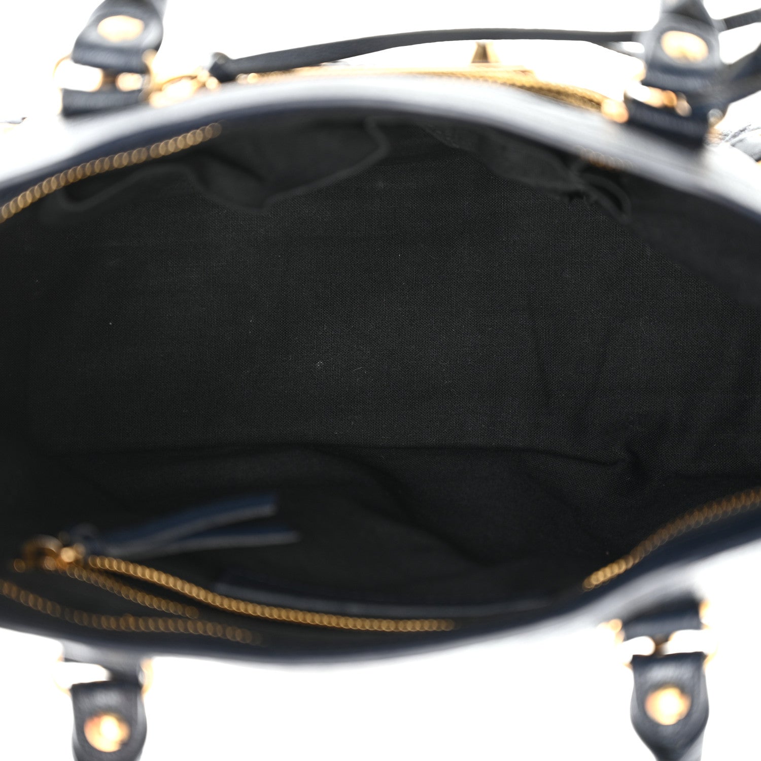 Balenciaga Chevre Gold Metallic Edge Hardware S City Bleu Nuit Dark Sea 6 of 13