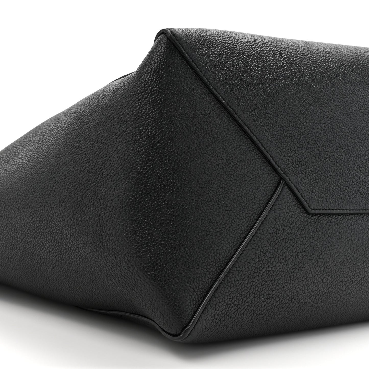 Soft Grained Calfskin Small Belt Cabas Phantom Black