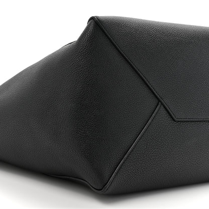 Celine Soft Grained Calfskin Small Belt Cabas Phantom Black 10 of 15