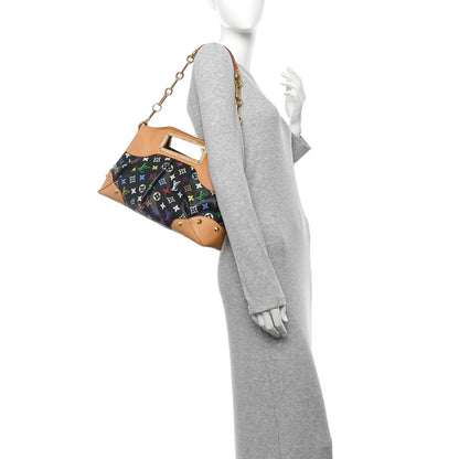 Louis Vuitton Monogram Multicolor Judy MM Black 2 of 11
