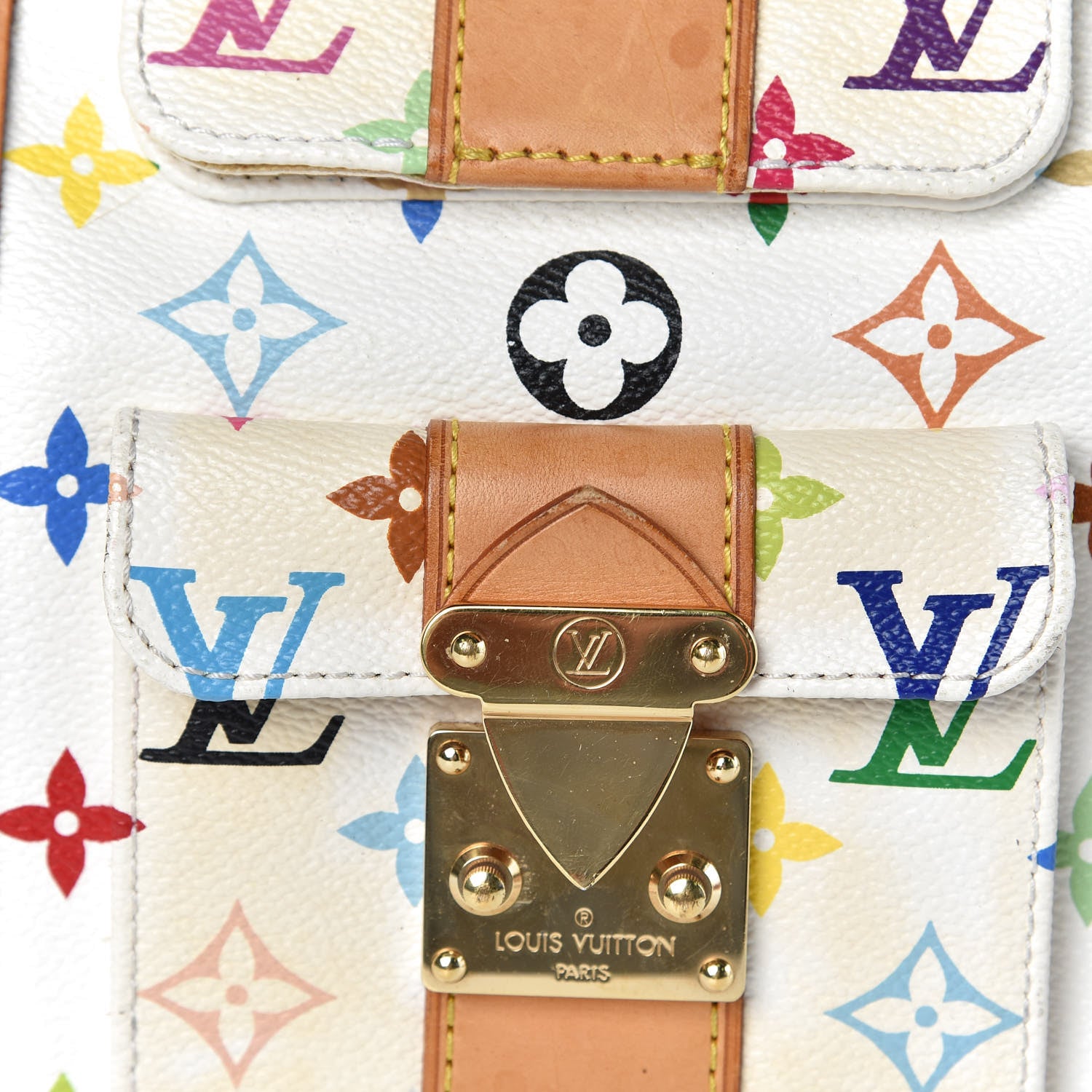 Louis Vuitton Monogram Multicolor Keepall 45 White 24 of 28