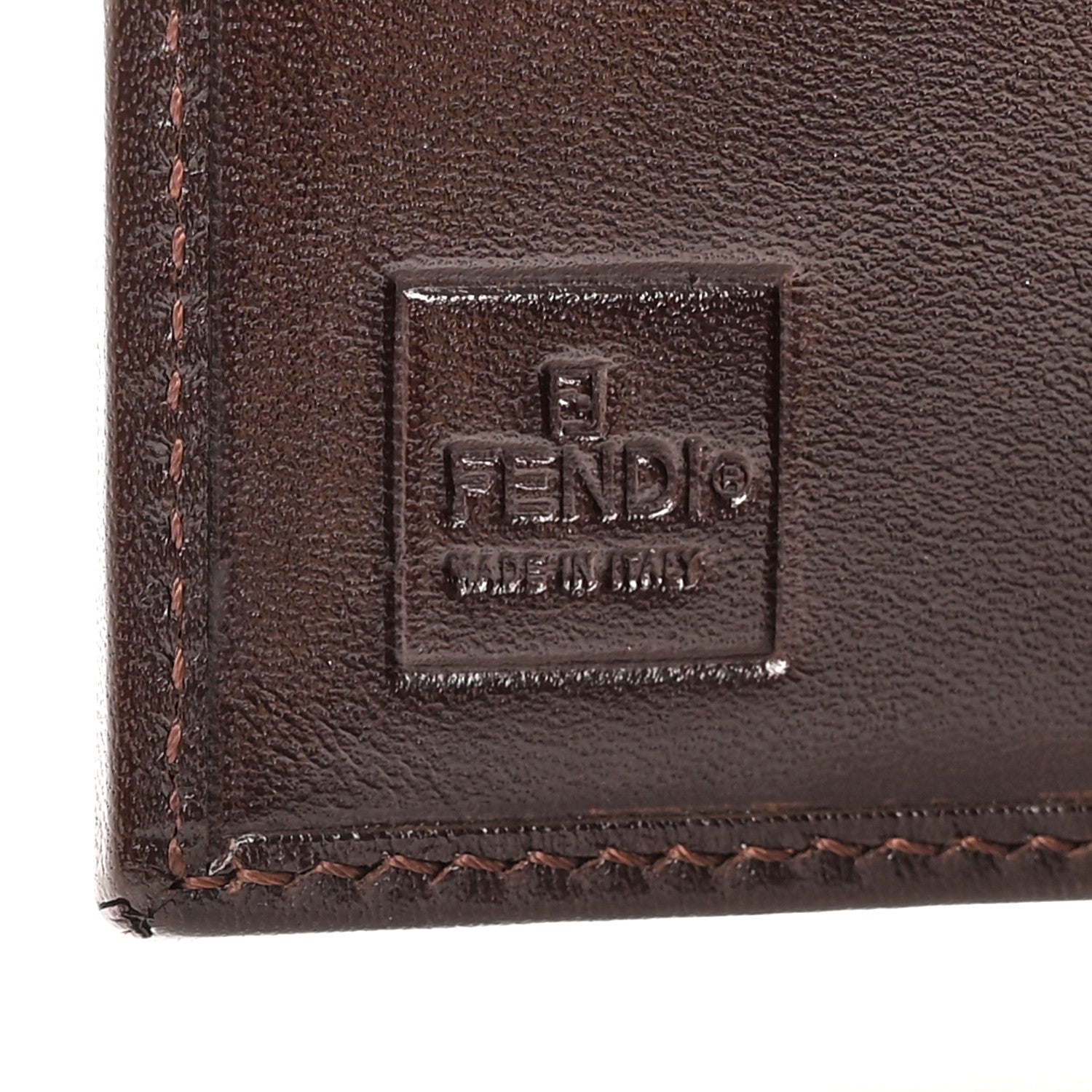 Fendi Zucca Calfskin Donna Wallet Tobacco 4 of 8