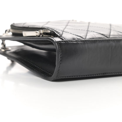 Chanel Aged Calfskin Quilted Shoulder Bag Black 9 of 13