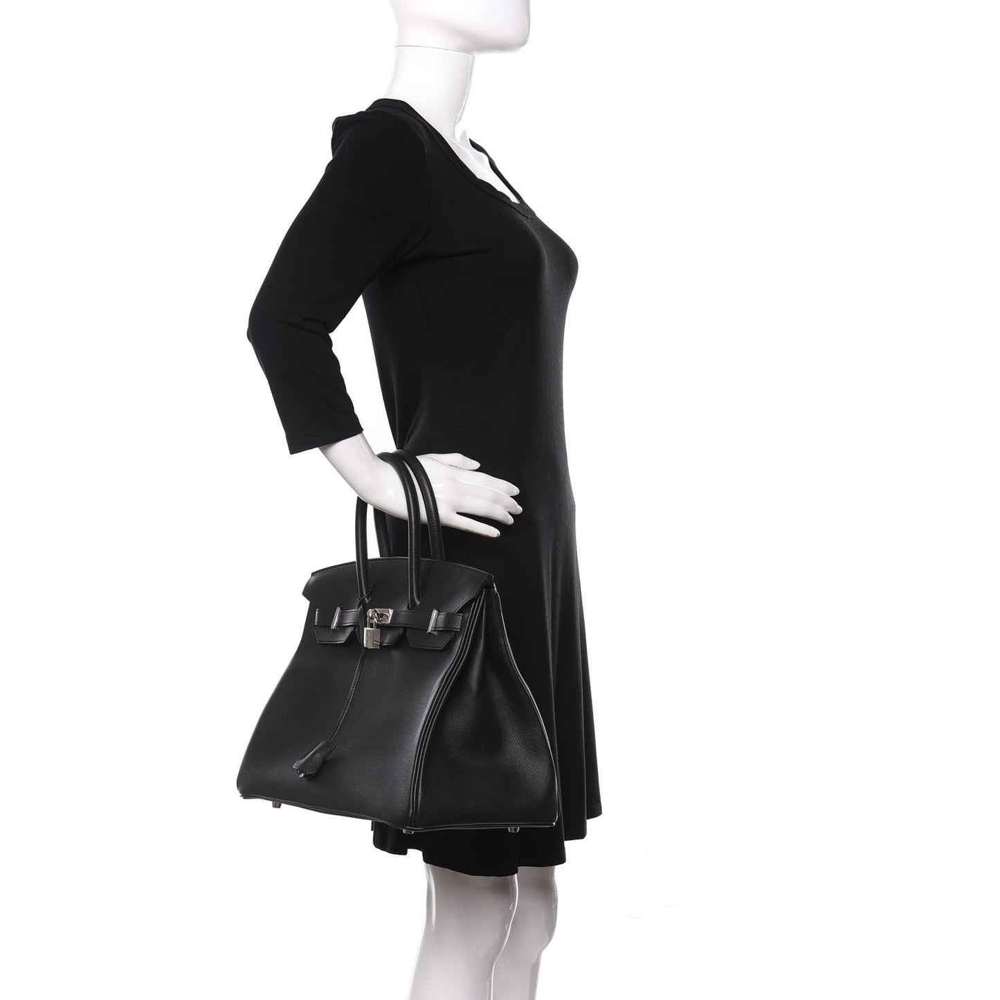Epsom Birkin 35 Black