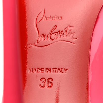 Christian Louboutin Patent Hot Chick 100 Pumps 36 Pinky 7 of 8