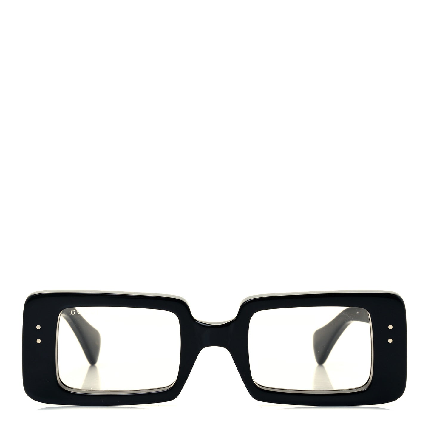 Acetate Rectangle Sunglasses GG0873S Black Yellow