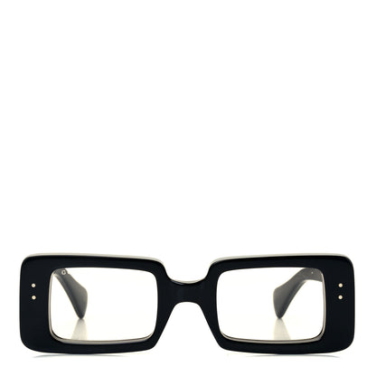 Gucci Acetate Rectangle Sunglasses GG0873S Black Yellow 2 of 8