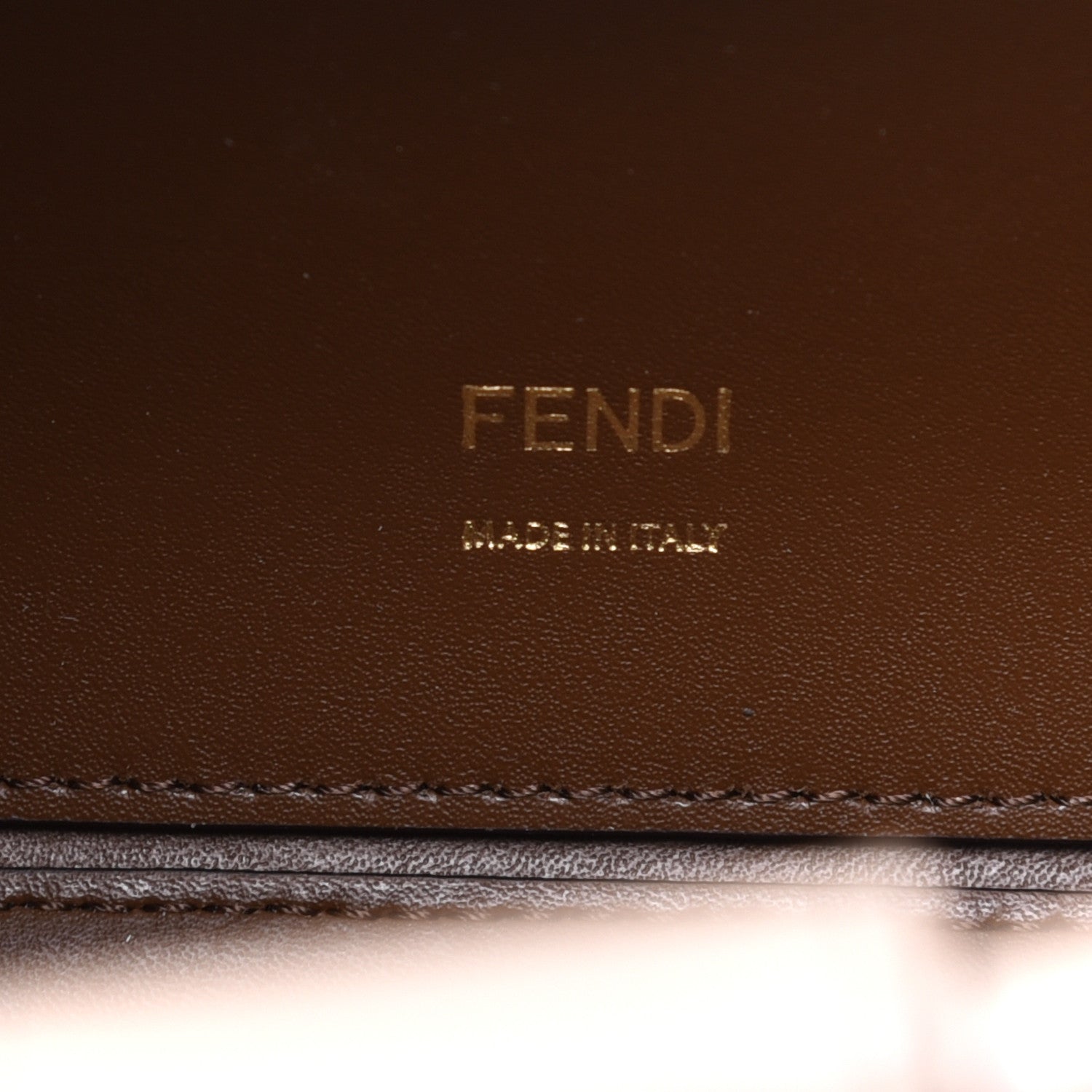 Fendi Vitello Liberty Plexiglass Stamp Patch Perforated Small Runaway Shopper Tote Nuvola 7 of 9