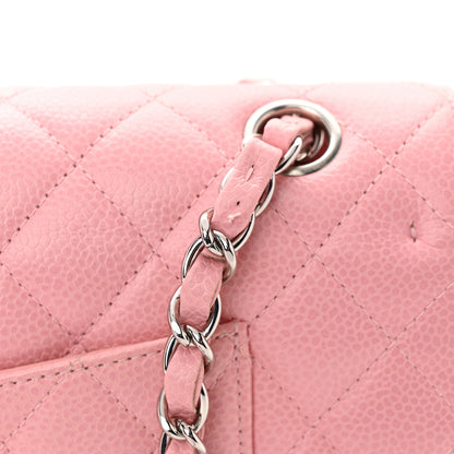 Chanel Caviar Quilted Medium Double Flap Pink 13 of 15