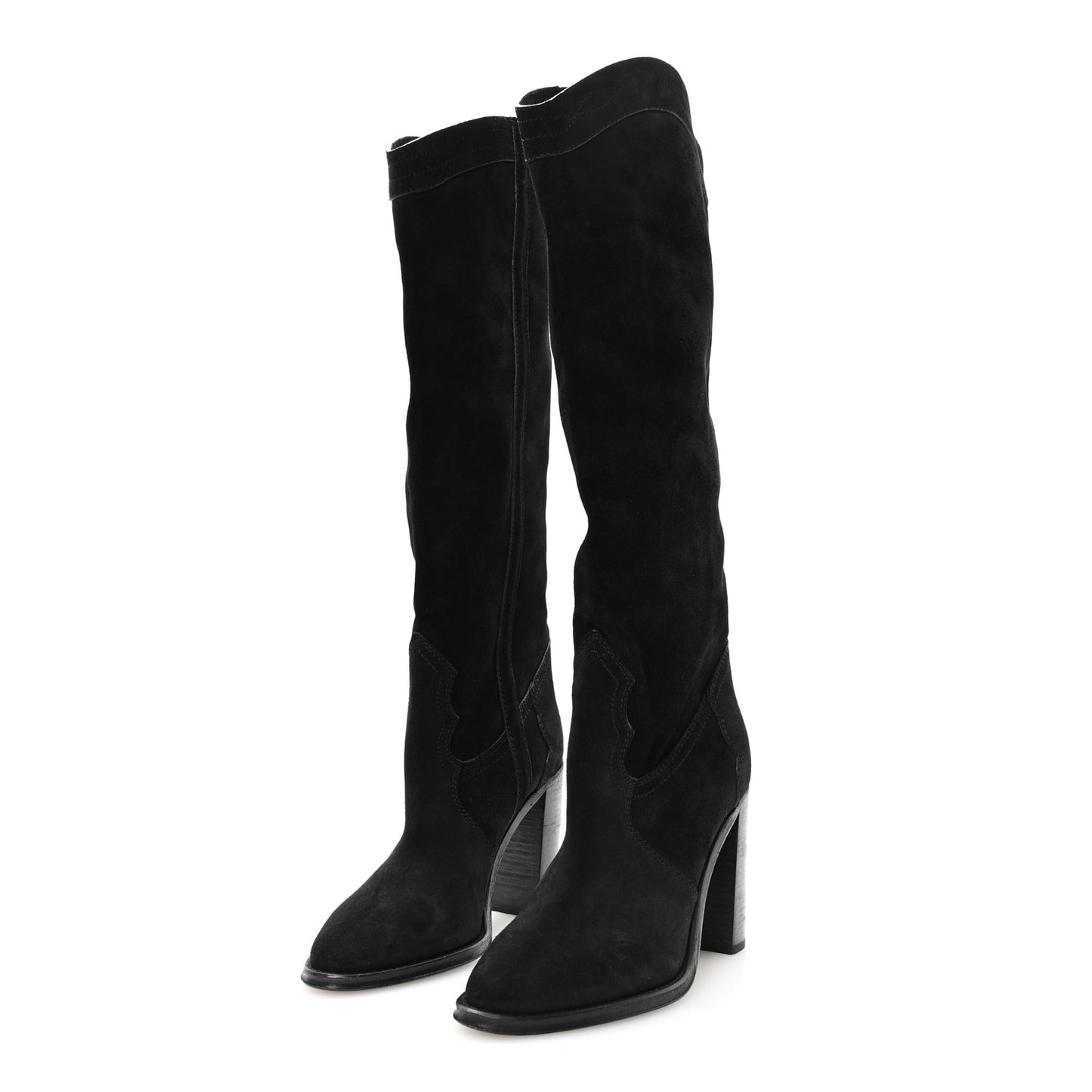 Kate 105 Western Knee High Boots 38 Black