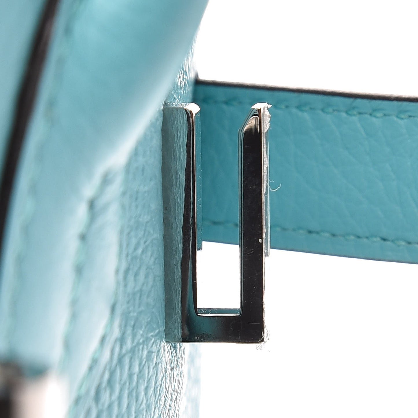 Taurillon Clemence Birkin 30 Bleu Atoll