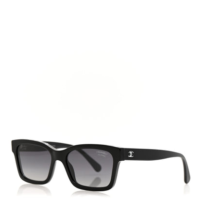 Chanel Acetate Polarized Square Sunglasses 5417 Black 1 of 8
