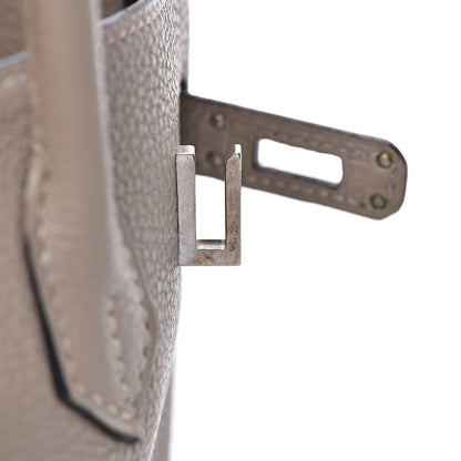Hermes Togo Birkin 25 Gris Tourterelle 11 of 33