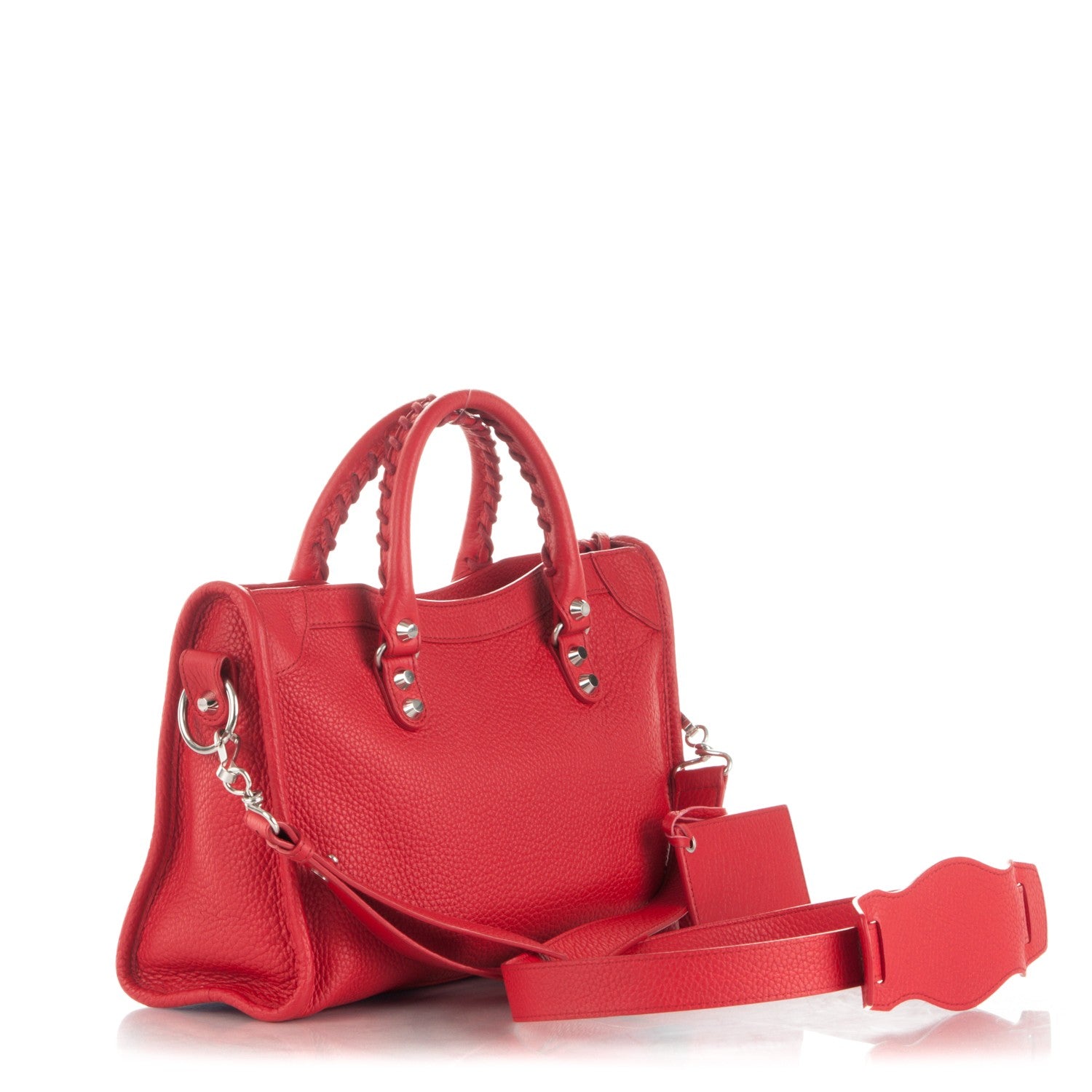 Balenciaga Vibrato Calfskin Classic Silver Hardware S City Rouge Cerise 3 of 7