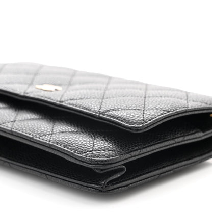 Chanel Caviar Quilted Wallet on Chain WOC Black 10 of 10