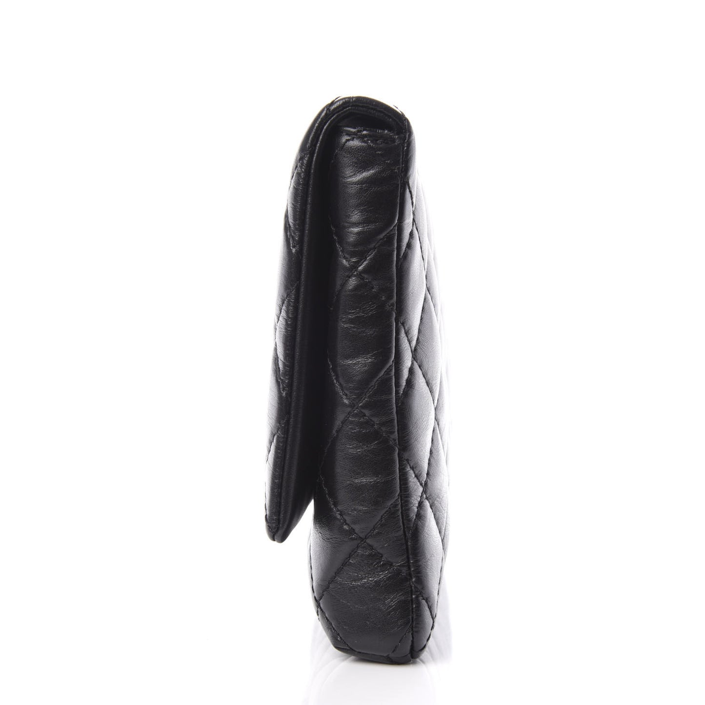 Aged Calfskin Quilted Reissue 2.55 Clutch Black