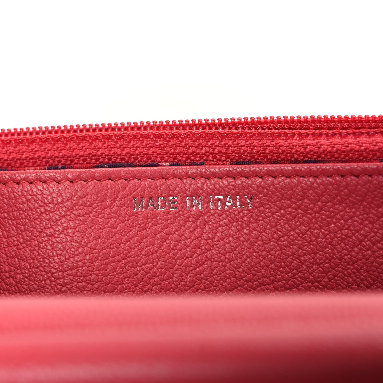 Chanel Grained Calfskin Clover CC Wallet On Chain WOC Pink 7 of 11