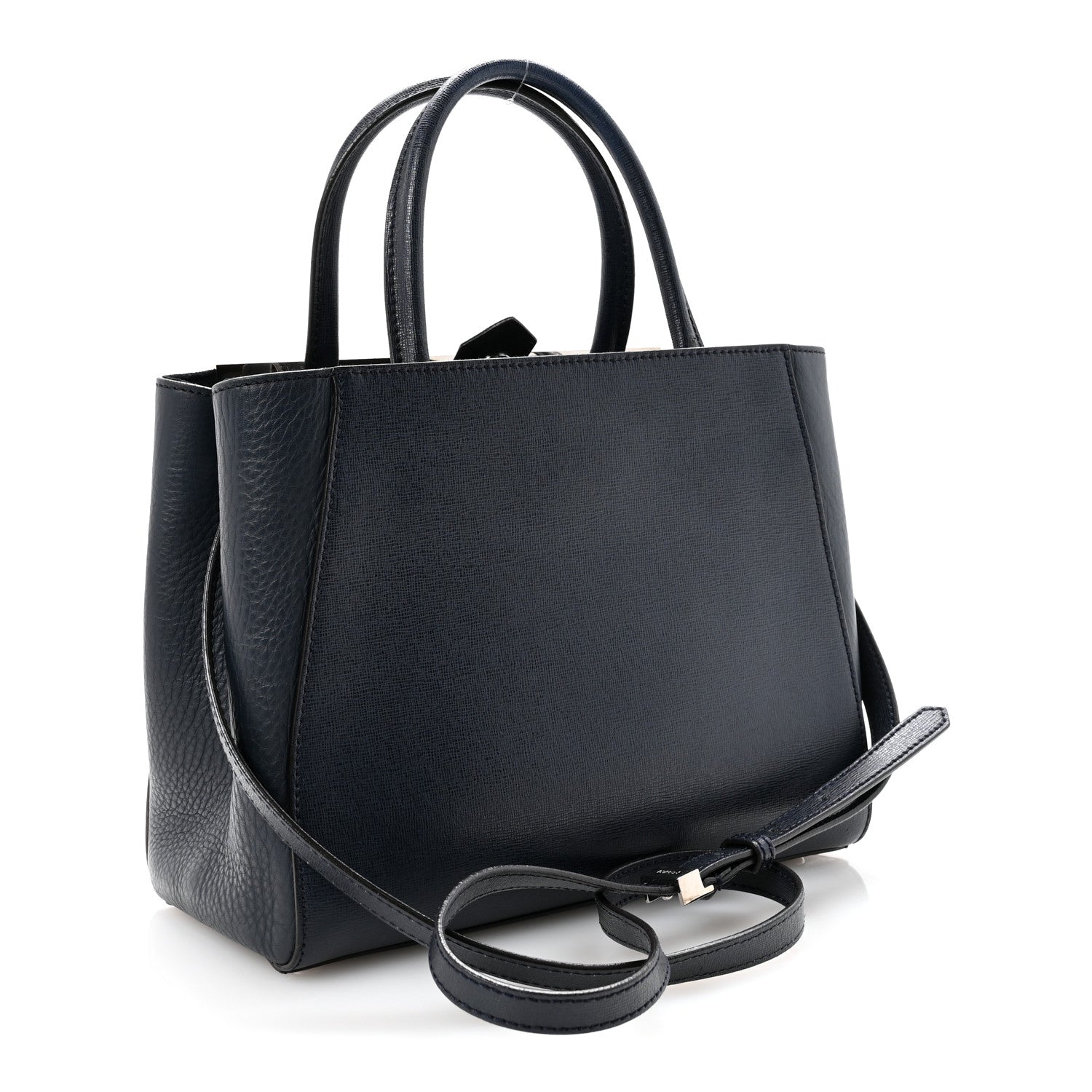 Fendi Vitello Elite Petite 2Jours Tote Lavagna 3 of 10
