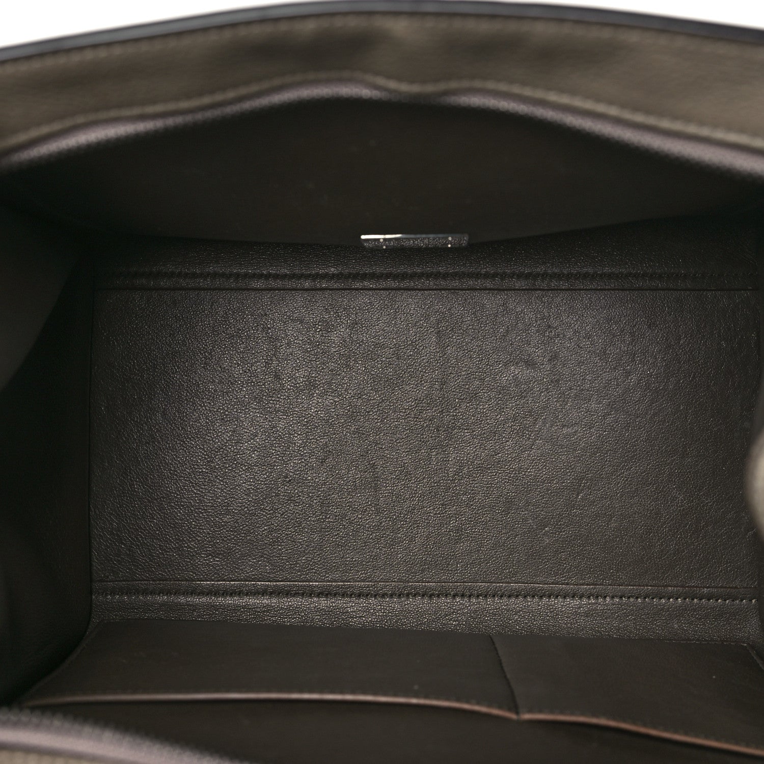 Celine Drummed Calfskin Suede Small Trapeze Souris 5 of 11